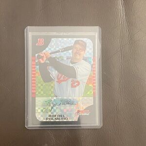 Rafael Palmeiro Bowman Chrome Baseball Trading Card 72-225 with Signature